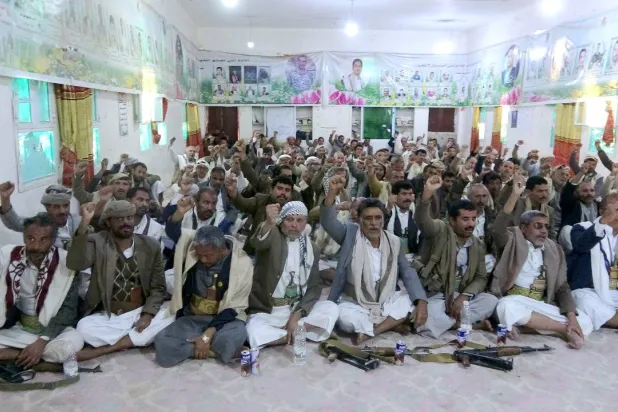  فعالية حوثية في صعدة التي تشهد حملة اختطافات واسعة لسكان تتهمم الجماعة بالتجسس (إعلام حوثي)
