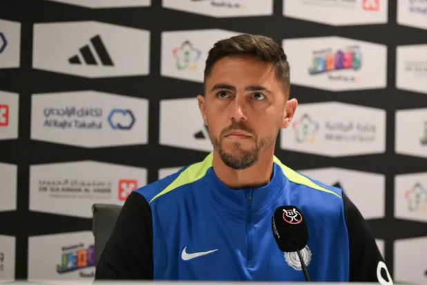 أنتونيو خلال المؤتمر الصحافي (تصوير: علي خمج)