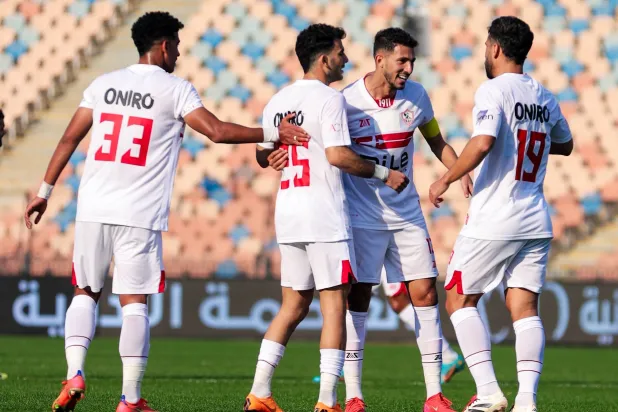 فرحة لاعبي الزمالك بالتأهل (نادي الزمالك)