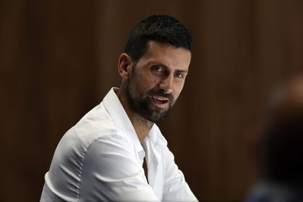 Novak Djokovic of Serbia attends a press conference ahead of the Australian Open at Melbourne Park in Melbourne, Australia, 10 January 2025. EPA/ROLEX DELA PENA