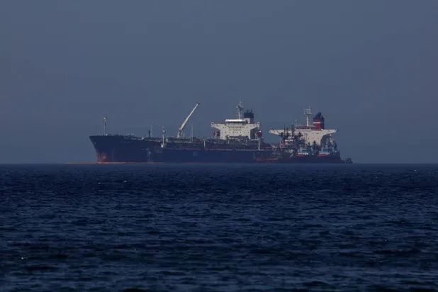 ناقلة نفط بالبحر المتوسط في 26 مايو 2022 (رويترز)