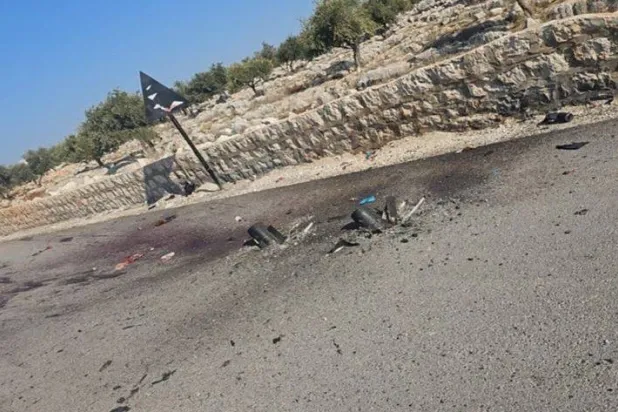 صورة من موقع الحادث نشرتها وسائل إعلام سورية (إكس)