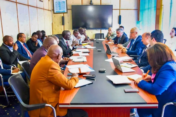 وزير الري المصري خلال مباحثات مع نظيره الكيني (الري المصرية)