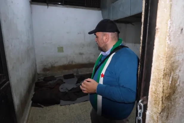 Munir Al-Faqir, co-founder of the Association of Sednaya Prison Detainees and Missing Persons (Asharq Al-Awsat)