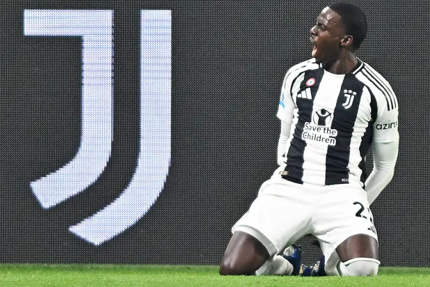 فرحة ويه بفوز اليوفي (إ.ب.أ)