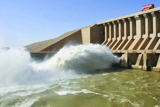 سد مروي في شمال السودان الذي استهدفته مسيّرات تابعة لـ«قوات الدعم السريع» يناير 2025 (سونا)