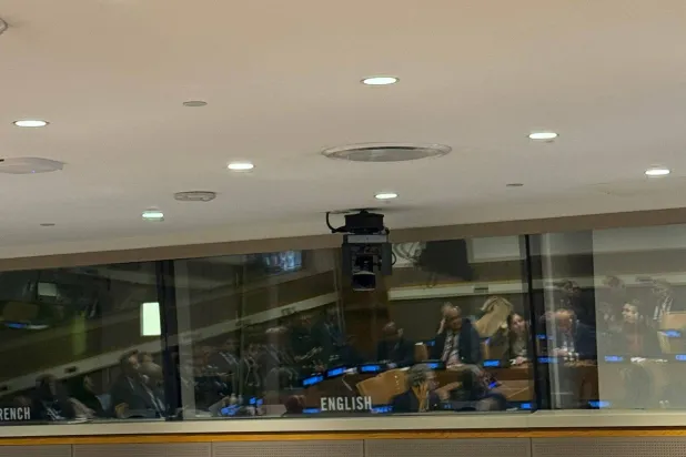 مندوب السعودية لدى الأمم المتحدة عبد العزيز الواصل خلال كلمته (واس)