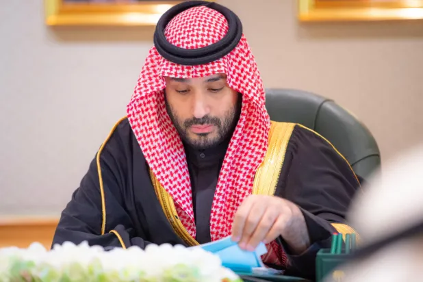 الأمير محمد بن سلمان ولي العهد السعودي يترأس مجلس الوزراء (واس)