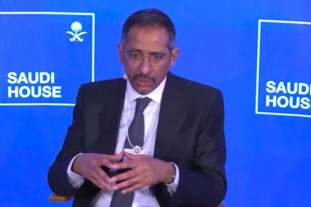 وزير الصناعة والثروة المعدنية السعودي بندر الخريّف في «دافوس 2025» (الشرق الأوسط)