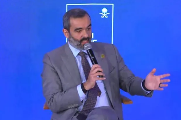 وزير الاتصالات وتقنية المعلومات السعودي عبد الله السواحه في منتدى الاقتصاد العالمي في دافوس (الشرق الأوسط)