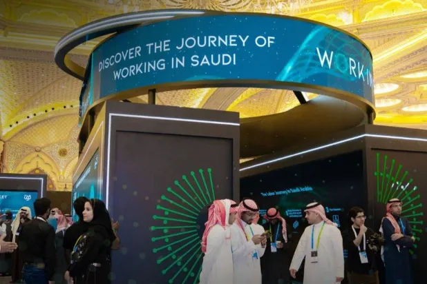 جانب من «المؤتمر الدولي لسوق العمل» بنسخته الأولى (حساب المؤتمر على «إكس»)