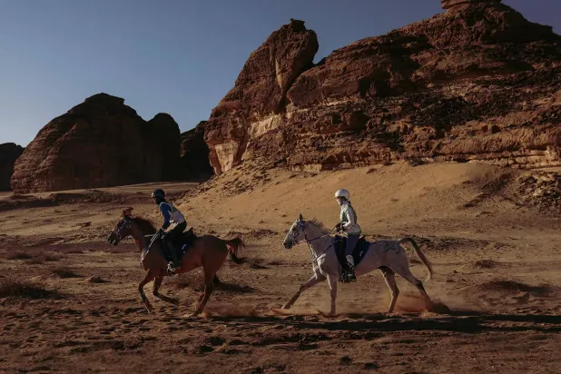 تستعد محافظة العُلا لاستضافة بطولة كأس الفرسان للقدرة والتحمّل (الهيئة الملكية لمحافظة العُلا)