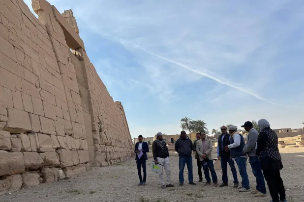 الملك رمسيس الثاني أنشأ معبد الرامسيوم لعبادة الإله آمون (وزارة السياحة والآثار المصرية)