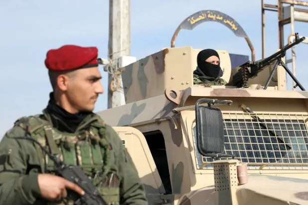 عناصر من القوات الكردية في الحسكة بسوريا (رويترز)