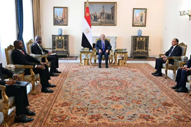 محادثات السيسي ورونالد لامولا بالقاهرة في نوفمبر الماضي (الرئاسة المصرية)