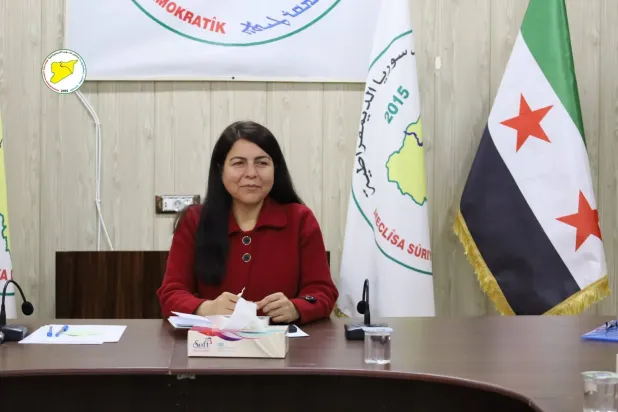 Suriye Demokratik Konseyi (SDK) Başkanı Leyla Kahraman (Şarku’l Avsat)