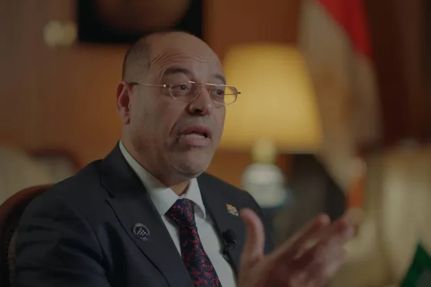 وزير العمل المصري محمد جبران (تصوير: تركي العقيلي)