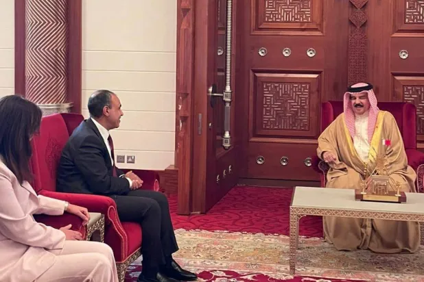 ملك البحرين يستقبل وزير الخارجية المصري في المنامة (الخارجية المصرية)