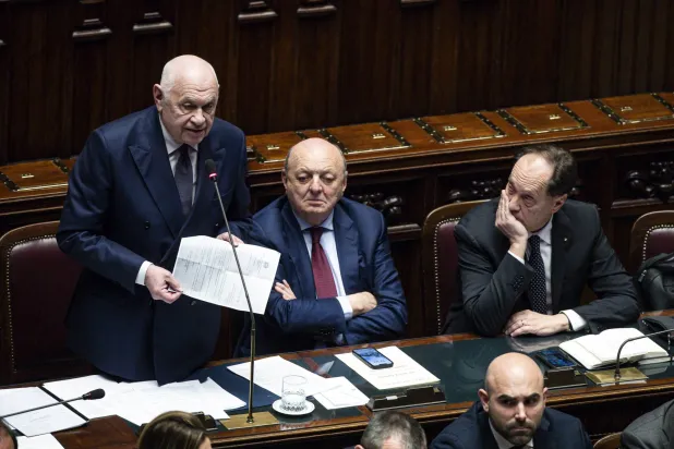 وزير العدل الإيطالي يرد على أسئلة البرلمانيين حول قضية إعادة أسامة نجيم إلى ليبيا (أ.ف.ب)