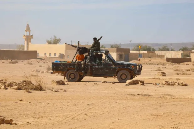 دورية لقوات أمن بونتلاند بمنطقة باري شرق خليج عدن بمدينة بوصاصو بالصومال يوم 26 يناير 2025 (رويترز)