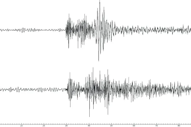 قراءة من جهاز لقياس قوة الزلازل (رويترز)