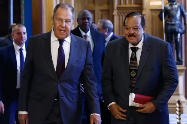 Lavrov, Sudan Dışişleri Bakanı Ali Yusuf el Şerif'i dün Moskova'da kabul etti (AP)