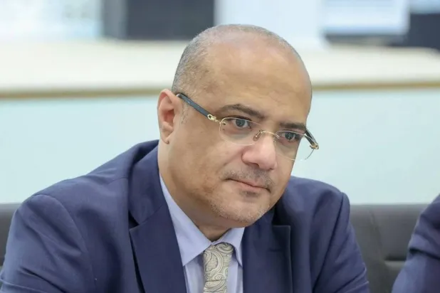 Minister of Planning and International Cooperation and acting Minister of Telecommunications in the legitimate Yemeni government Dr. Waed Badhib. (Asharq Al-Awsat) 