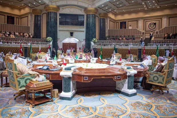 إحدى القمم الخليجية التي استضافها قصر الدرعية سابقاً (الشرق الأوسط)