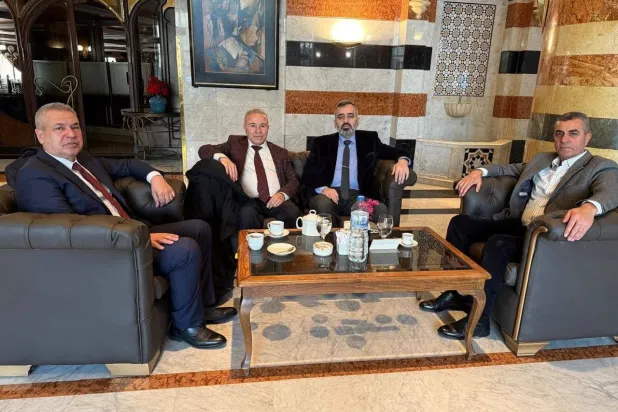 لقاء تشاوري بين رئيس لجنة الحوار الوطني حسن الدغيم وممثلي المجلس الوطني الكردي (إكس)