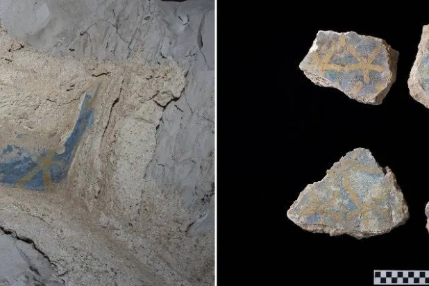 جانب من القطع المكتشفة بالمقبرة (وزارة السياحة والآثار المصرية)