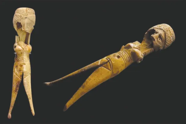 تمثال أنثوي من محفوظات متحف البحرين الوطني في المنامة