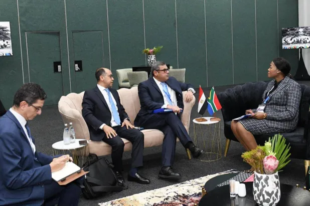 لقاء نائب وزير الخارجية المصري ونائبة وزير خارجية جنوب أفريقيا في جوهانسبرغ  (الخارجية المصرية)