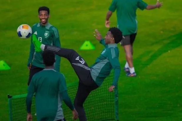 الأخضر يعاود تدريباته استعداداً لمواجهة كوريا الجنوبية (المنتخب السعودي)