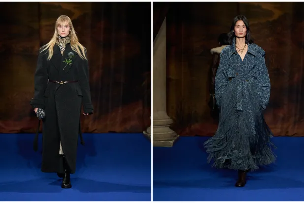 أبدع دانييل لي مجموعة من المعاطف تنوعت تصاميمها وخاماتها بشكل مدهش (بيربري)