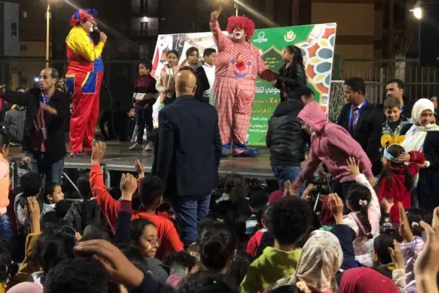 إحدى فقرات السيرك بليالي أهلاً رمضان السابقة (وزارة الثقافة المصرية)