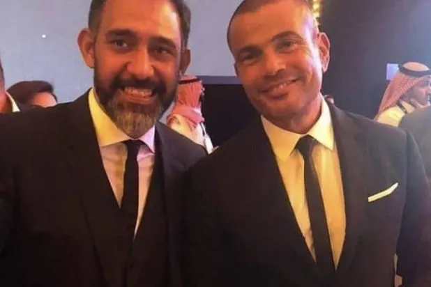 عمرو مصطفى وعمرو دياب (حساب دياب على فيسبوك)