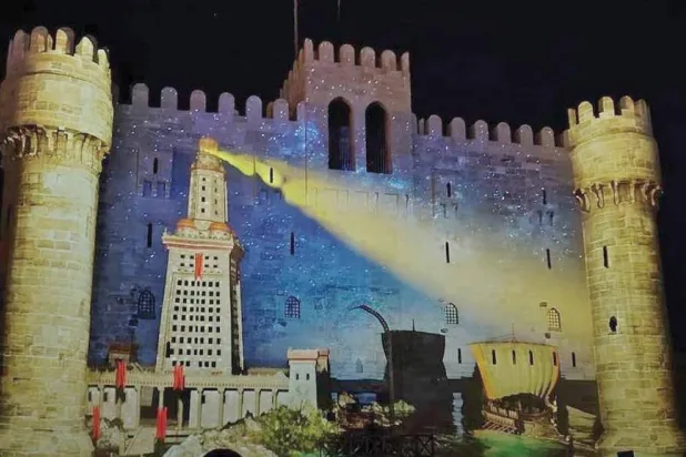 عرض الصوت والضوء في "قلعة قايتباي" رحلة مشوقة عبر تاريخ الإسكندرية (مجلس الوزراء المصري)