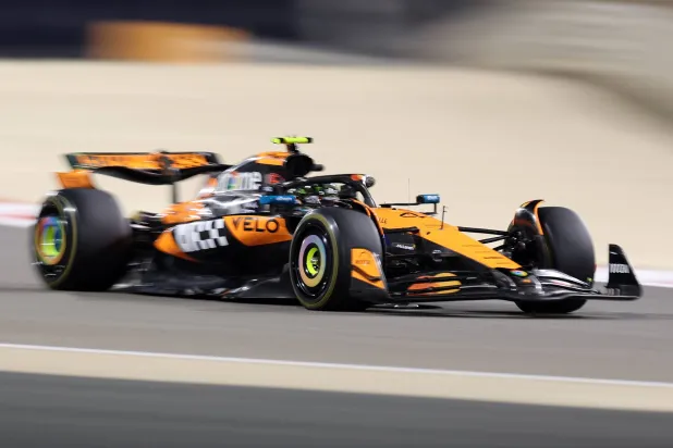 سجل نوريس التوقيت الأسرع على الإطلاق بـ1:30.430 دقيقة (إ.ب.أ)