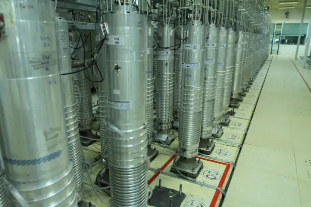 Kasım 2019'daki gaz pompalama operasyonu sırasında Natanz uranyum zenginleştirme tesisindeki altıncı nesil santrifüjler (IR-6) (Arşiv- İran Atom Enerjisi Kurumu)