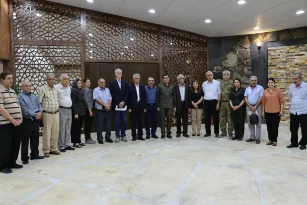 اجتماع سابق بين أحزاب المجلس الوطني الكردي والوحدة الكردية بحضور السفير الأميركي وليام روباك