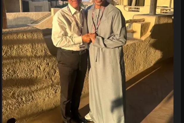 وزير الخارجية المصري خلال لقاء نظيره الإماراتي في نوفمبر الماضي (الخارجية المصرية)