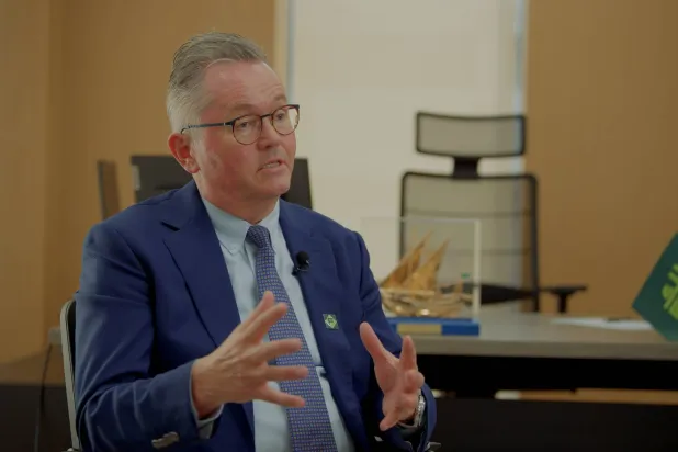 بول هيستباك الرئيس التنفيذي لشركة «فُلك» البحرية (تصوير: تركي العقيلي)