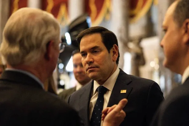 Secretary of State Marco Rubio arrives to President Donald Trump's joint address to Congress on March 04, 2025 in Washington, DC. (Getty Images via AFP)