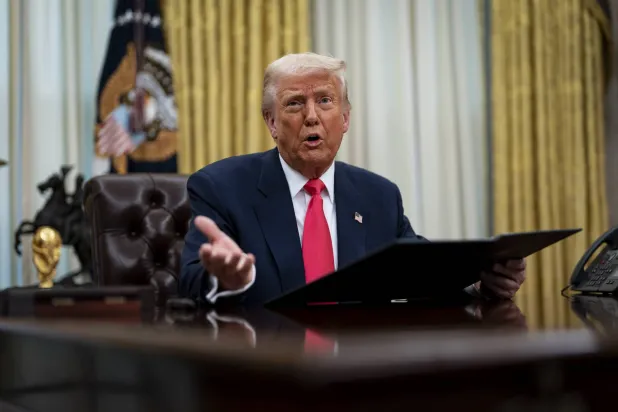 US President Donald Trump speaks in the Oval Office of the White House in Washington, DC, USA, 06 March 2025. EPA/AL DRAGO / POOL