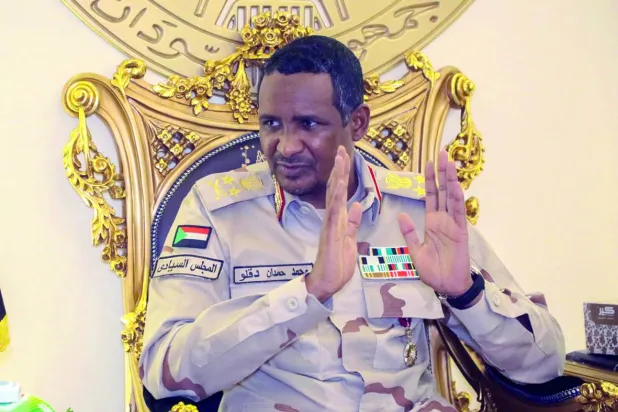 قائد «قوات الدعم السريع» محمد حمدان دقلو المعروف بـ«حميدتي» (أرشيفية - الشرق الأوسط)