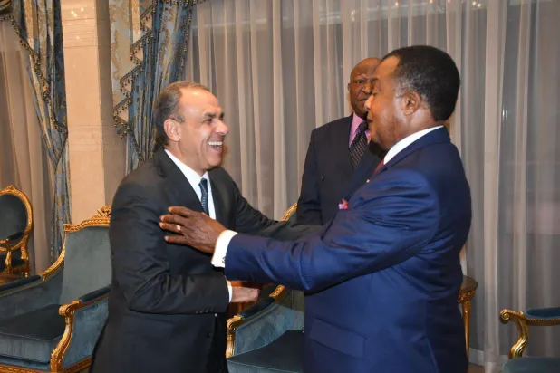 استقبال الرئيس الكونغولي لوزير الخارجية المصري (الخارجية المصرية)