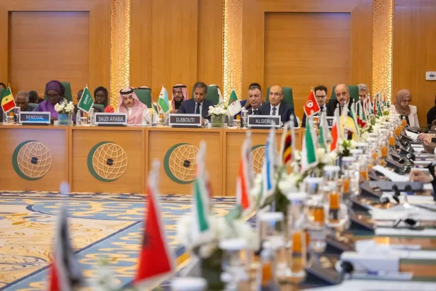 جانب من الاجتماع الوزاري الإسلامي في جدة (الخارجية السعودية)