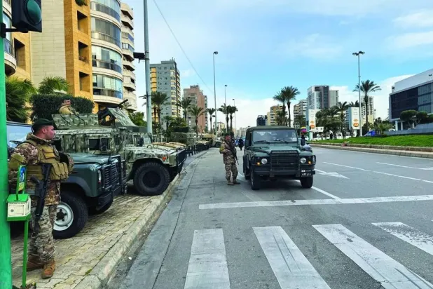 Lebanese soldiers are deployed in Beirut. (Reuters file)