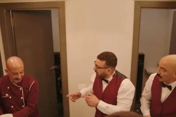 أحمد السقا وطارق لطفي في مشهد من «العتاولة 2» (حسابه على «فيسبوك»)