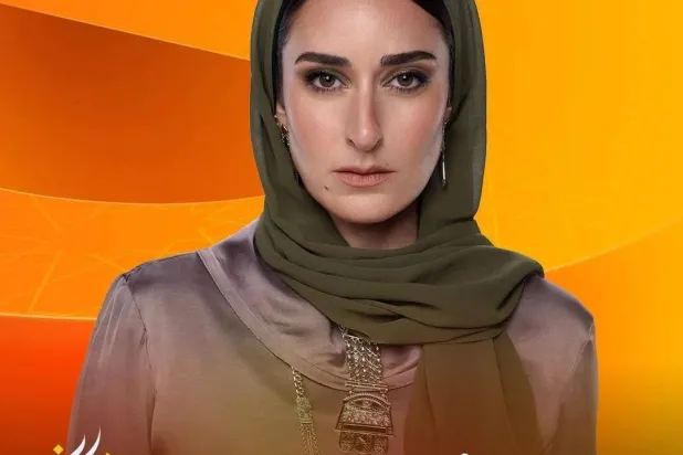 أمينة خليل على الملصق الترويجي لمسلسل «لام شمسية»-  الشركة المنتجة